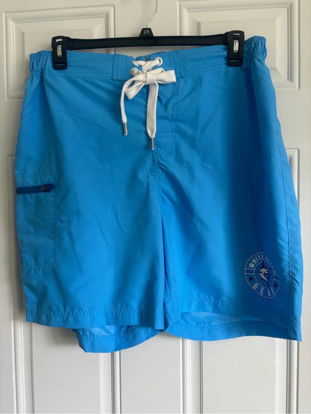 NWT White Water Gear Men's Blue Swim Trunks, Size XL